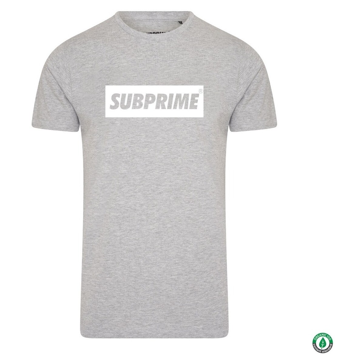 tekstylia Męskie T-shirty z krótkim rękawem Subprime Shirt Block Grey Szary
