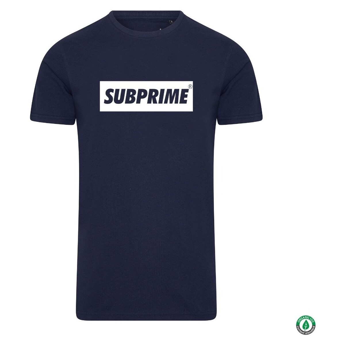 tekstylia Męskie T-shirty z krótkim rękawem Subprime Shirt Block Navy Niebieski