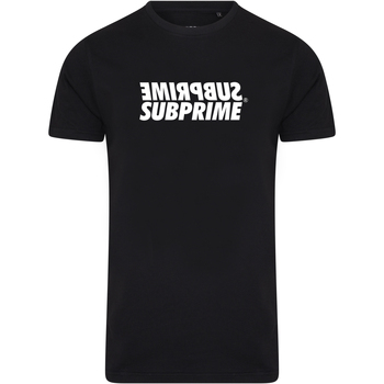 tekstylia Męskie T-shirty z krótkim rękawem Subprime Shirt Mirror Black Czarny