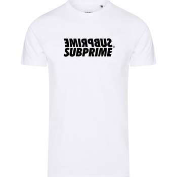 tekstylia Męskie T-shirty z krótkim rękawem Subprime Shirt Mirror White Biały