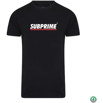 tekstylia T-shirty z krótkim rękawem Subprime Shirt Stripe Black Czarny
