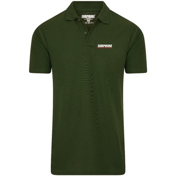 tekstylia Męskie Koszulki polo z krótkim rękawem Subprime Polo Stripe Army Zielony
