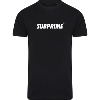 tekstylia Męskie T-shirty z krótkim rękawem Subprime Shirt Basic Black Czarny