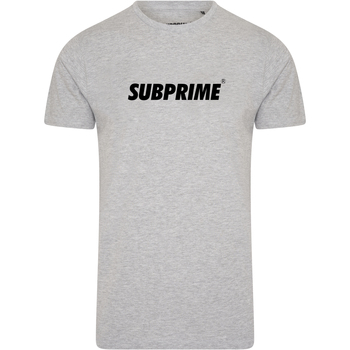 tekstylia Męskie T-shirty z krótkim rękawem Subprime Shirt Basic Grey Szary