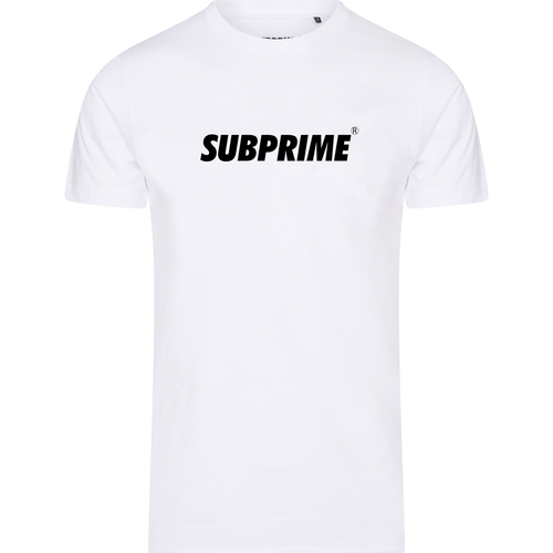 tekstylia Męskie T-shirty z krótkim rękawem Subprime Shirt Basic White Biały
