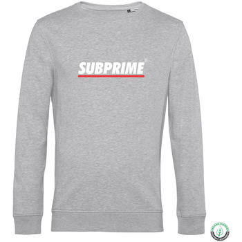 tekstylia Męskie Bluzy Subprime Sweater Stripe Grey Szary