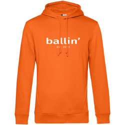 tekstylia Męskie Swetry Ballin Est. 2013 Basic Hoodie Pomarańczowy