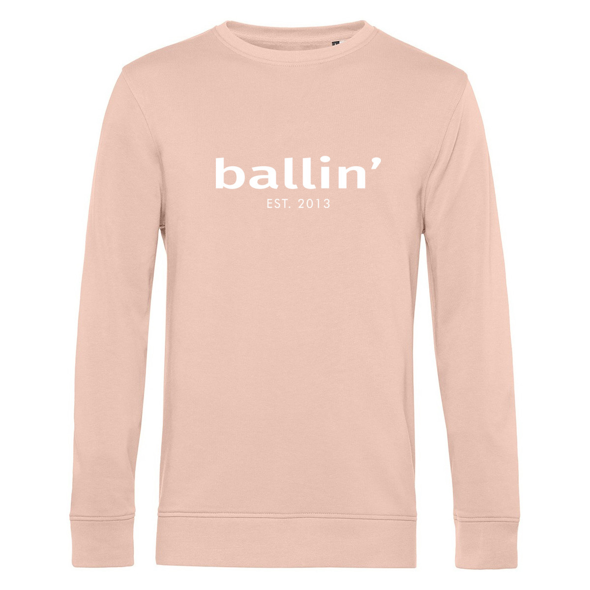 tekstylia Męskie Bluzy Ballin Est. 2013 Basic Sweater Różowy