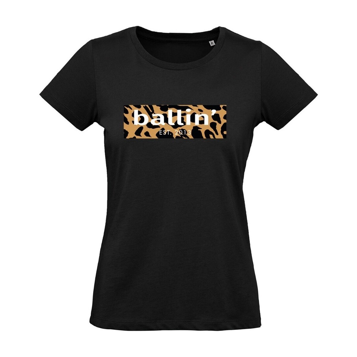 tekstylia Damskie T-shirty z krótkim rękawem Ballin Est. 2013 Panter Block Shirt Czarny
