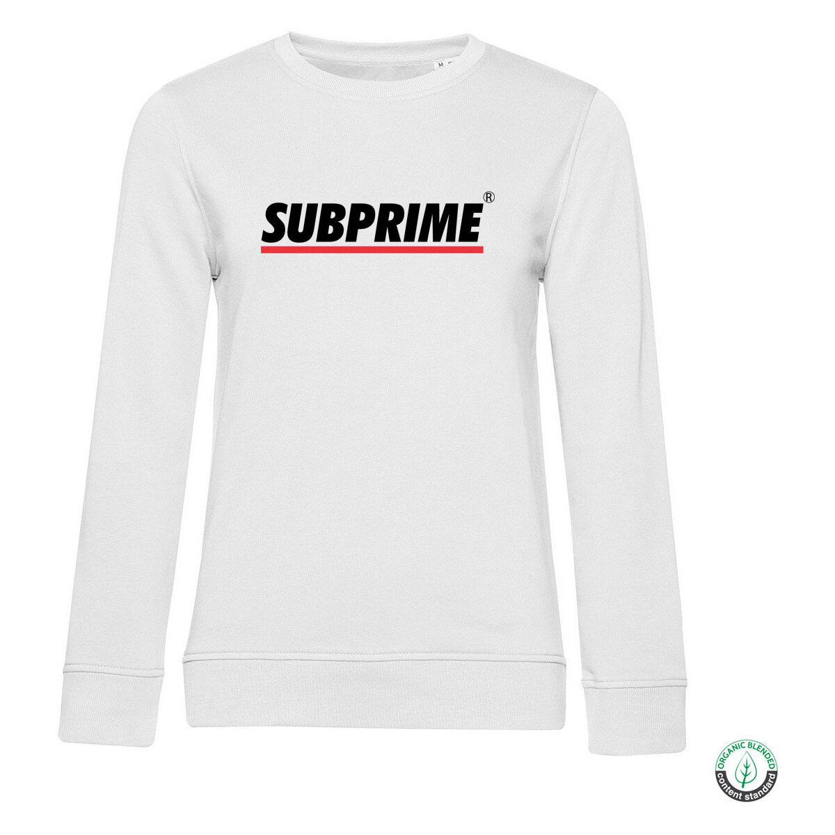 tekstylia Damskie Bluzy Subprime Sweater Stripe White Biały