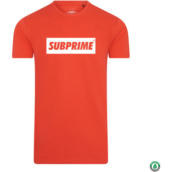 tekstylia Męskie T-shirty z krótkim rękawem Subprime Shirt Block Rood Czerwony