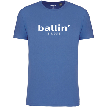 tekstylia Męskie T-shirty z krótkim rękawem Ballin Est. 2013 Regular Fit Shirt Niebieski