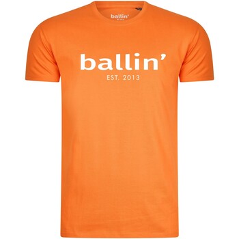 tekstylia Męskie T-shirty z krótkim rękawem Ballin Est. 2013 Regular Fit Shirt Pomarańczowy