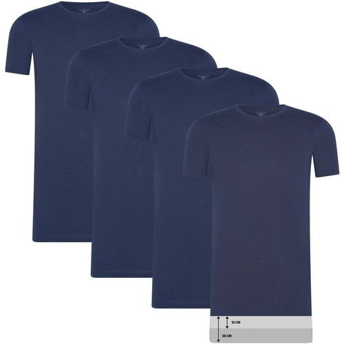 tekstylia Męskie T-shirty z krótkim rękawem Cappuccino Italia 4-Pack T-shirts Niebieski