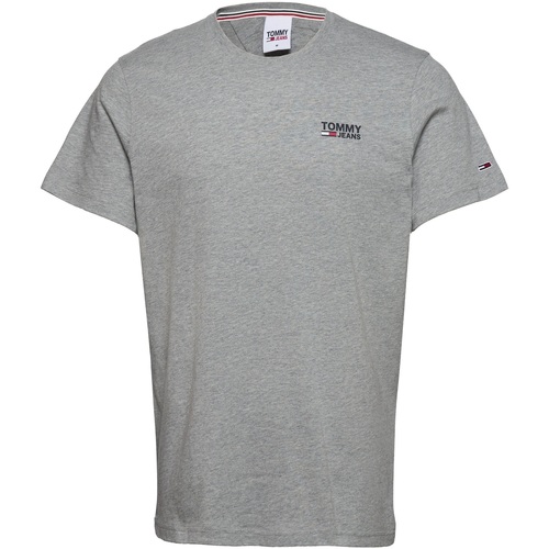 tekstylia Męskie T-shirty z krótkim rękawem Tommy Jeans Logo Shirt Szary