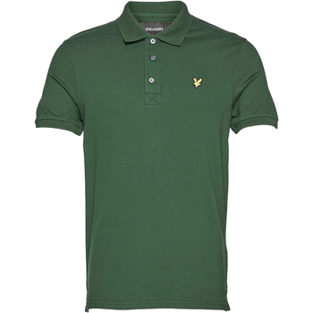 tekstylia Męskie Koszulki polo z krótkim rękawem Lyle & Scott Plain Polo Shirt Zielony