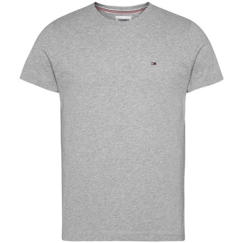 tekstylia Męskie T-shirty z krótkim rękawem Tommy Jeans Flag Slim Fit Shirt Szary