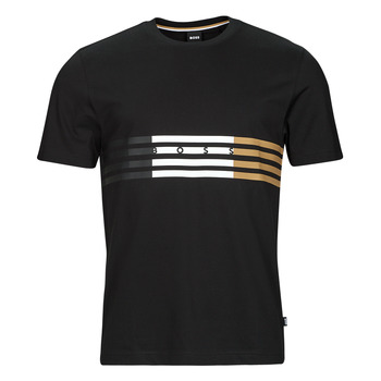 tekstylia Męskie T-shirty z krótkim rękawem BOSS Tiburt 332 Czarny