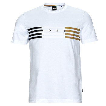 tekstylia Męskie T-shirty z krótkim rękawem BOSS Tiburt 332 Biały