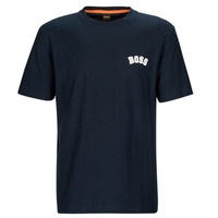 tekstylia Męskie T-shirty z krótkim rękawem BOSS T-Prep Marine / Biały