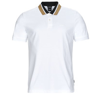 tekstylia Męskie Koszulki polo z krótkim rękawem BOSS Parlay 173 Biały