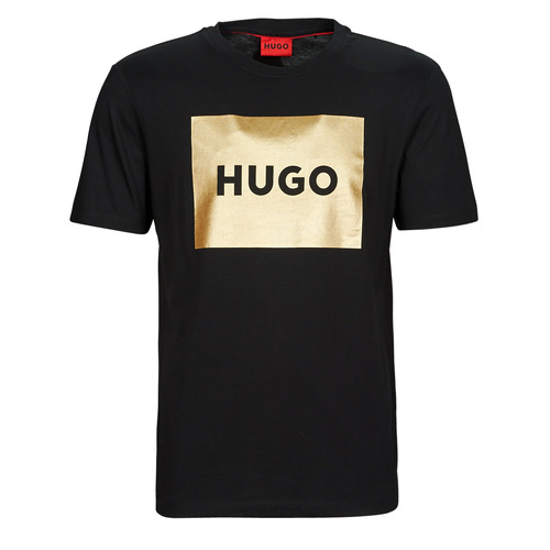 tekstylia Męskie T-shirty z krótkim rękawem HUGO Dulive_G Czarny / Złoty