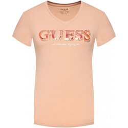 tekstylia Damskie T-shirty i Koszulki polo Guess W2GI05 J1300 Różowy