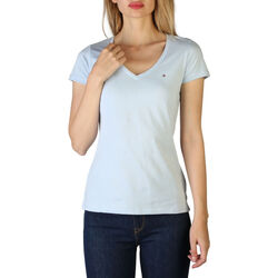 tekstylia Damskie T-shirty z krótkim rękawem Tommy Hilfiger - xw0xw01641 Niebieski