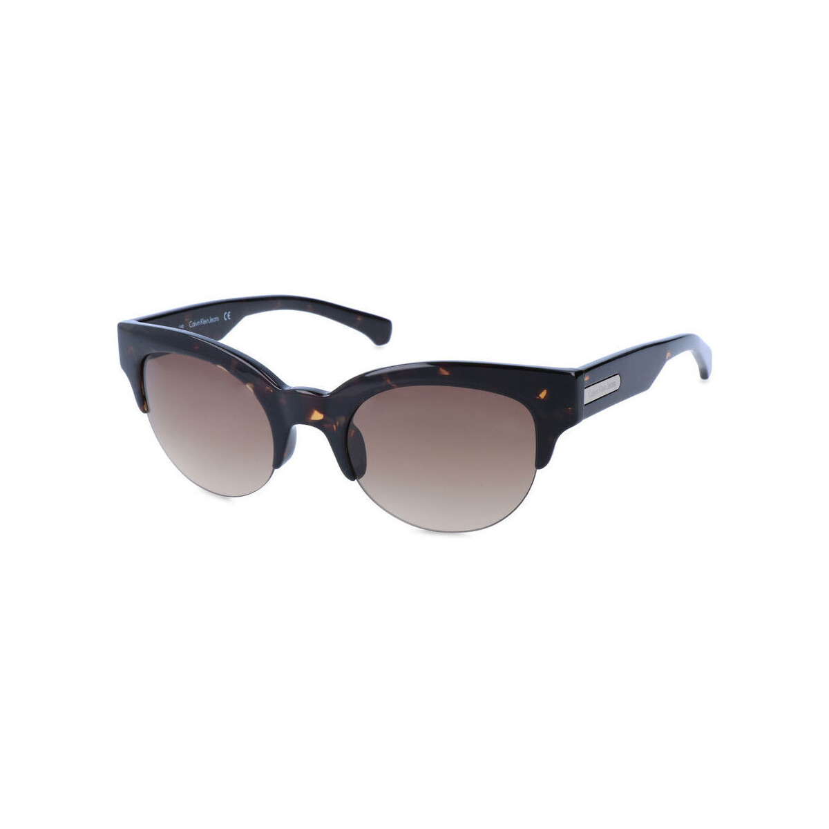 Zegarki & Biżuteria  Damskie okulary przeciwsłoneczne Calvin Klein Jeans - ckj785s Brązowy