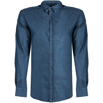 tekstylia Męskie Koszule z długim rękawem Antony Morato MMSL00383 FA430251 Niebieski