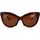 Zegarki & Biżuteria  Damskie okulary przeciwsłoneczne Balenciaga Occhiali da Sole  BB0217S 002 Brązowy