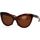 Zegarki & Biżuteria  Damskie okulary przeciwsłoneczne Balenciaga Occhiali da Sole  BB0217S 002 Brązowy