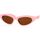 Zegarki & Biżuteria  Damskie okulary przeciwsłoneczne Balenciaga Occhiali da Sole  BB0207S 004 Różowy