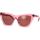 Zegarki & Biżuteria  Damskie okulary przeciwsłoneczne Yves Saint Laurent Occhiali da Sole Saint Laurent New Wave SL 214 Kate 022 Różowy