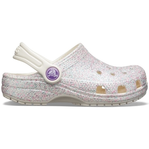 Buty Dziecko Sandały Crocs Kids Classic Glitter - Oyster Różowy