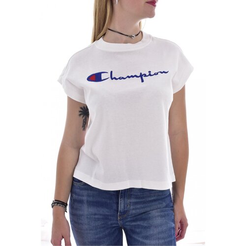 tekstylia Damskie T-shirty i Koszulki polo Champion 112736 WW001 Biały