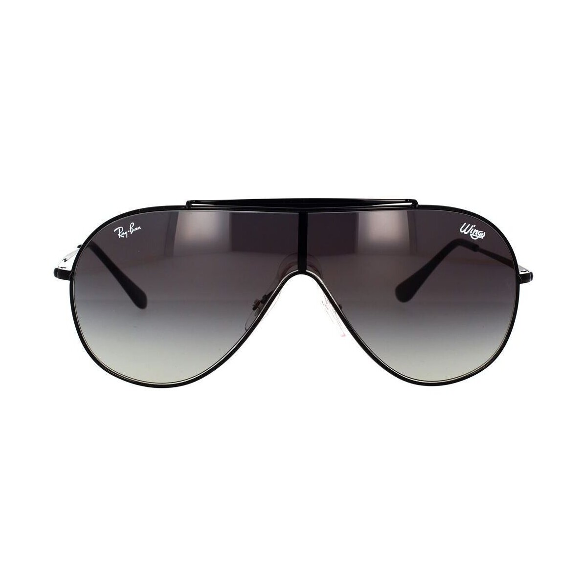 Zegarki & Biżuteria  okulary przeciwsłoneczne Ray-ban Occhiali da Sole  Wings RB3597 002/11 Czarny
