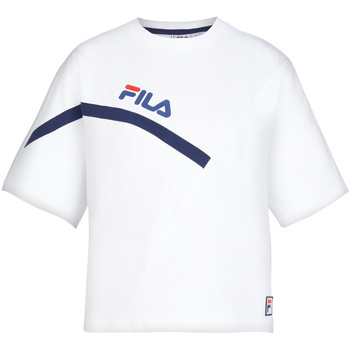 tekstylia Damskie T-shirty i Koszulki polo Fila FAW0156 Biały