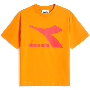 tekstylia Dziecko T-shirty z krótkim rękawem Diadora 102178266 Pomarańczowy