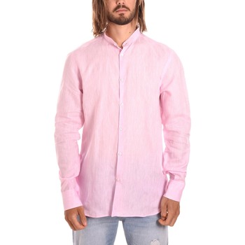tekstylia Męskie Koszule z długim rękawem Borgoni Milano OSTUNI Różowy