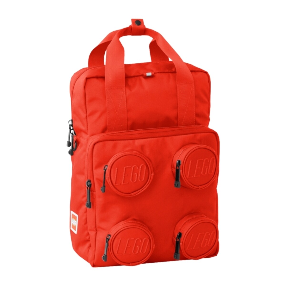 Torby Chłopiec Plecaki Lego Brick 2x2 Backpack Czerwony