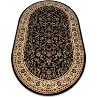 Dom Dywany Rugsx Dywan ROYAL ADR owal wzór 1745 czarny 200x290 cm Czarny