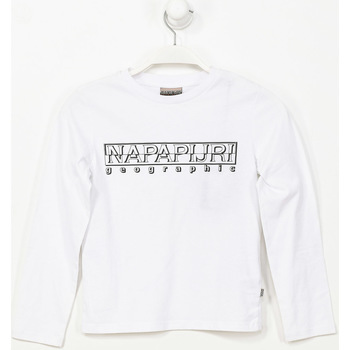 tekstylia Chłopiec T-shirty z krótkim rękawem Napapijri N0CIWK-002 Biały