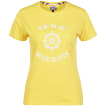 tekstylia Damskie T-shirty z krótkim rękawem Vent Du Cap T-shirt manches courtes femme ACHERYL Żółty