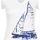 tekstylia Damskie T-shirty z krótkim rękawem Vent Du Cap T-shirt manches courtes femme ADRIO Biały