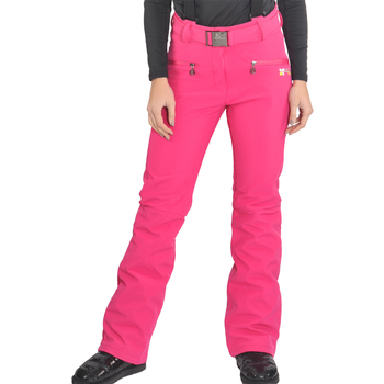 tekstylia Damskie Spodnie Peak Mountain Pantalon de ski femme AFUZZI Różowy