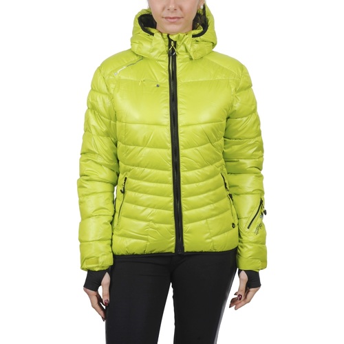 tekstylia Damskie Kurtki pikowane Peak Mountain Doudoune de ski femme ALPINE Zielony