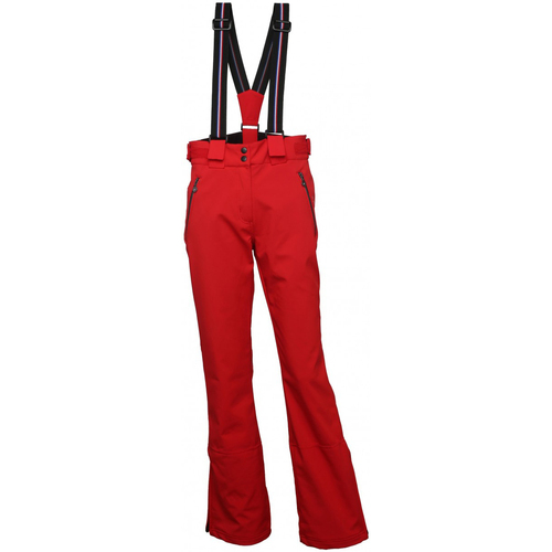 tekstylia Damskie Spodnie Peak Mountain Pantalon de ski femme APELLO Czerwony