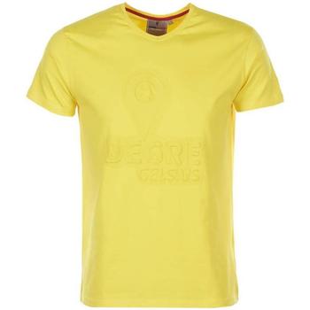 tekstylia Męskie T-shirty z krótkim rękawem Degré Celsius T-shirt manches courtes homme CABOS Żółty