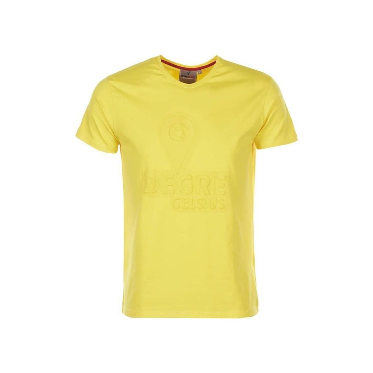 tekstylia Męskie T-shirty z krótkim rękawem Degré Celsius T-shirt manches courtes homme CABOS Żółty